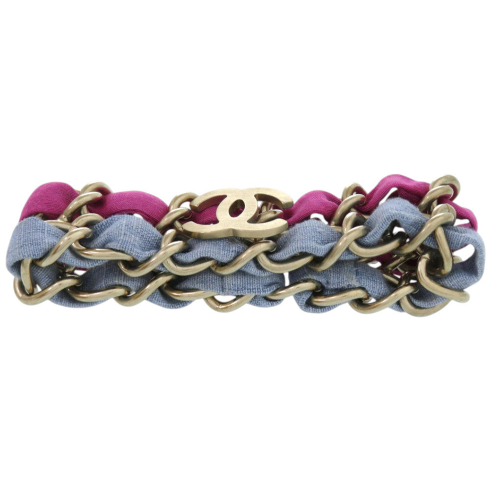 CHANEL Authentic Blue Logo Charm Bracelet - Picture 4 of 5